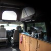 Campervan Interior, showing captains seat and kitchen. Campervan Interior, showing captains seat and kitchen.