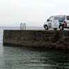 waggon on the pier on islay