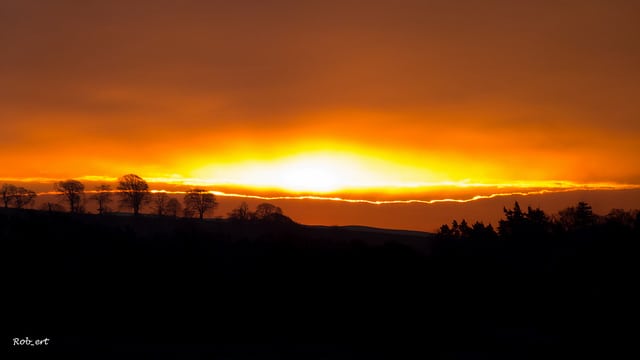 Sunrise over Roxburgh, Scottish Border. Pic credit:  Rob_ert Flickr